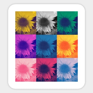 Pop art sunflowers Sticker